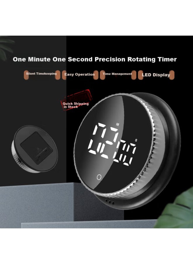 Bai Jie Baijie Electronic Timer, Rotating Countdown Timer, Alarm Clock, Baking Timer, Kitchen Timer, Js-301  - Image 4