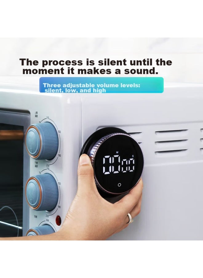 Bai Jie Baijie Electronic Timer, Rotating Countdown Timer, Alarm Clock, Baking Timer, Kitchen Timer, Js-301  - Image 5