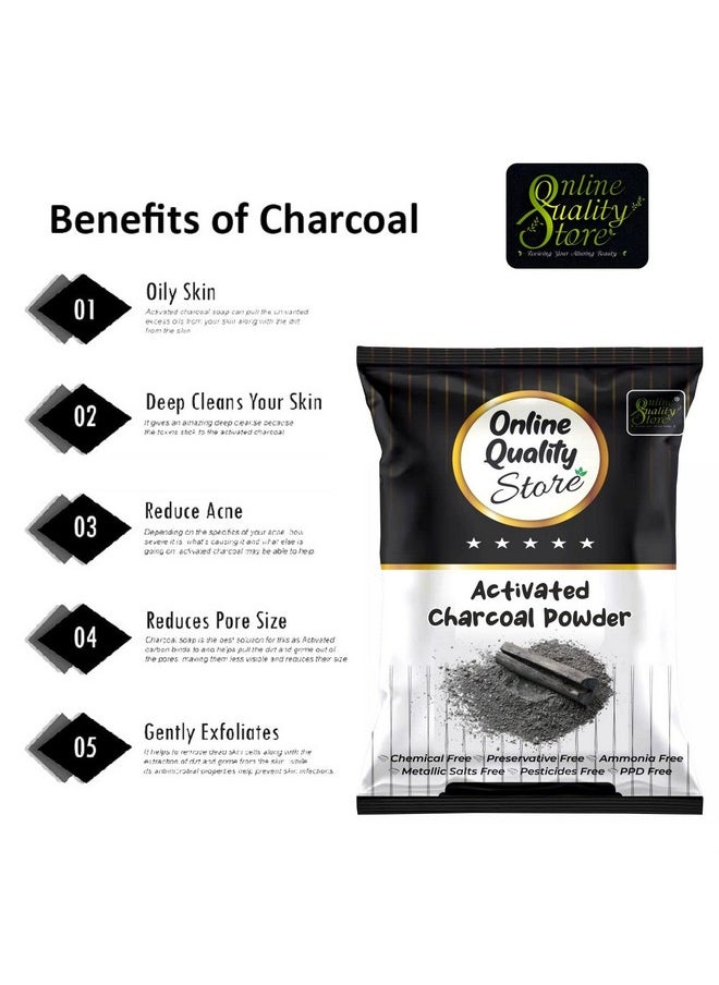 Online Quality Store Herbal Powder Combo For Hair And Face (Activated Charcoal)  - Image 4