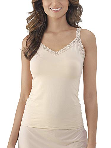 Vanity Fair Women's Perfect Lace Spincami Camisole 17166, Damask Neutral, Large - Image 4