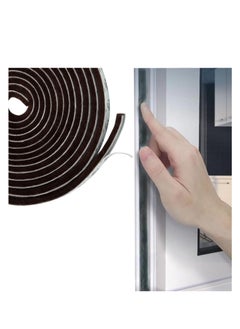 Y&D Weather Stripping Door Seal, Self Adhesive Brush Seal Strip for Windows and Doors Felt Window Insulation Sealing Weatherstrip House 10M  - Image 1