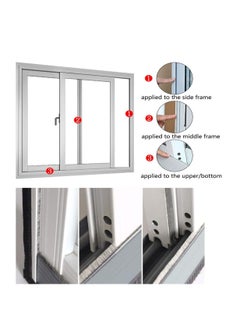 Y&D Weather Stripping Door Seal, Self Adhesive Brush Seal Strip for Windows and Doors Felt Window Insulation Sealing Weatherstrip House 10M  - Image 5