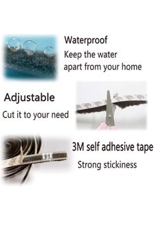 Y&D Weather Stripping Door Seal, Self Adhesive Brush Seal Strip for Windows and Doors Felt Window Insulation Sealing Weatherstrip House 10M  - Image 3