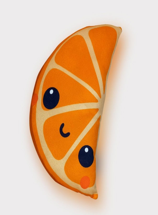 Avirons Orange Shape Pillow - Fun and Cozy! Perfect for Play, naps, or Cuddles, This Cute Orange Design Brings Comfort and a Burst of Color to Any Room. - Image 2