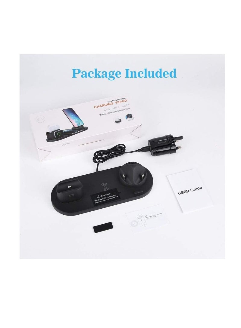 Phone Planet 6 in 1 Wireless Charger Stand for Apple Watch/AirPods/Apple iPhone/Samsung Charging Dock - Image 3