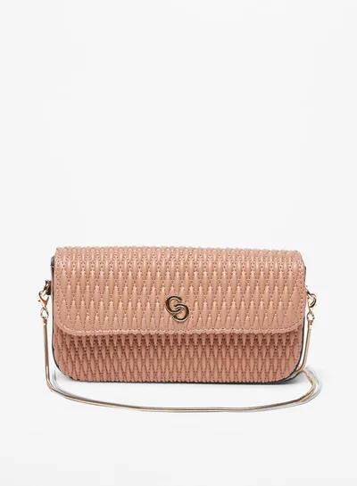 Celeste Women's Quilted Crossbody Bag with Chain Link Strap
