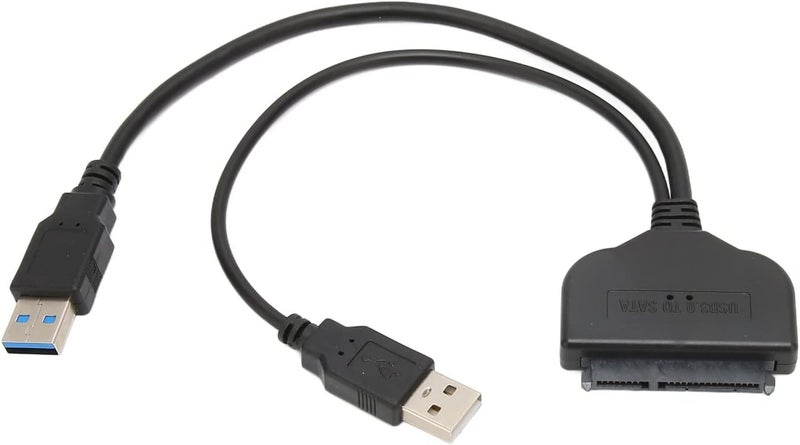 كابل محول SATA إلى USB 3.0، محول للأقراص الصلبة من نوع 2.5 بوصة (HDD/SSD)، سرعة عالية تصل إلى 6 جيجابت في الثانية، تقنية الاتصال الفوري (Plug and Play) والتبديل الساخن (Hot Swap)، كابل USB إلى SATA III مزود بمؤشر LED، متوافق مع أجهزة الكمبيوتر المحمولة وأجهزة المكتب. - Image 4