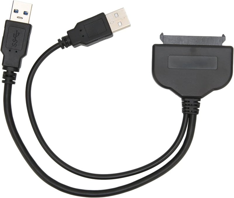 كابل محول SATA إلى USB 3.0، محول للأقراص الصلبة من نوع 2.5 بوصة (HDD/SSD)، سرعة عالية تصل إلى 6 جيجابت في الثانية، تقنية الاتصال الفوري (Plug and Play) والتبديل الساخن (Hot Swap)، كابل USB إلى SATA III مزود بمؤشر LED، متوافق مع أجهزة الكمبيوتر المحمولة وأجهزة المكتب. - Image 1