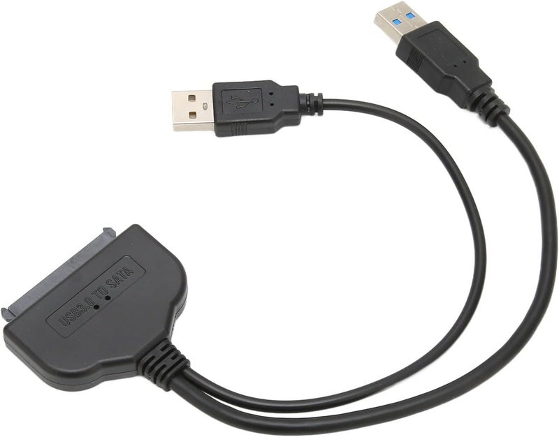 كابل محول SATA إلى USB 3.0، محول للأقراص الصلبة من نوع 2.5 بوصة (HDD/SSD)، سرعة عالية تصل إلى 6 جيجابت في الثانية، تقنية الاتصال الفوري (Plug and Play) والتبديل الساخن (Hot Swap)، كابل USB إلى SATA III مزود بمؤشر LED، متوافق مع أجهزة الكمبيوتر المحمولة وأجهزة المكتب. - Image 2