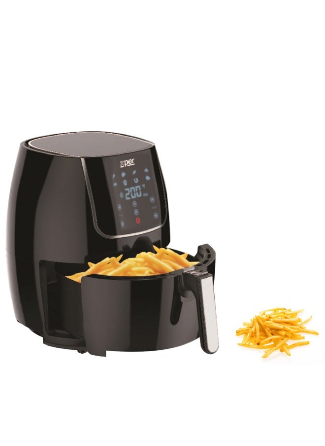 XPER - Air Fryer without Oil - 5 Liters - 1700 Watts - Touch Screen - 8 Programs - XPAF-800B - Image 1