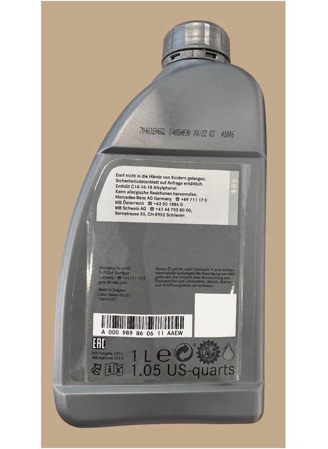 Mercedes-Benz - Mercedes Benz Engine Oil - 1L - SAE 5W-40 - Image 1