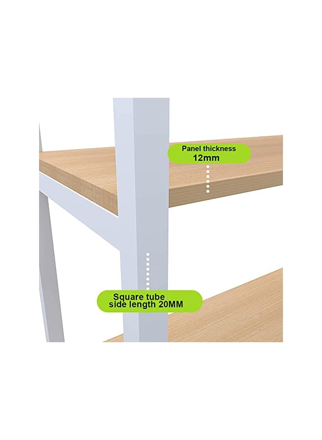 Raxoom Drum Washing Machine Storage Rack Over Toilet Shelf Space Saver Bathroom Laundry Shelf Free Standing Hanging Shelves With Hanging Rod Multi-Functional,178x70x60cm (White) - Image 5