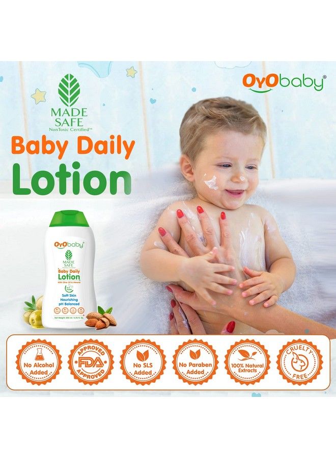 OYO BABY New Born Combo Daily Moisturizing Natural Baby Lotion 200Ml And Baby No Tears Baby Shampoo For Newborn Babies 200Ml Each - Image 4