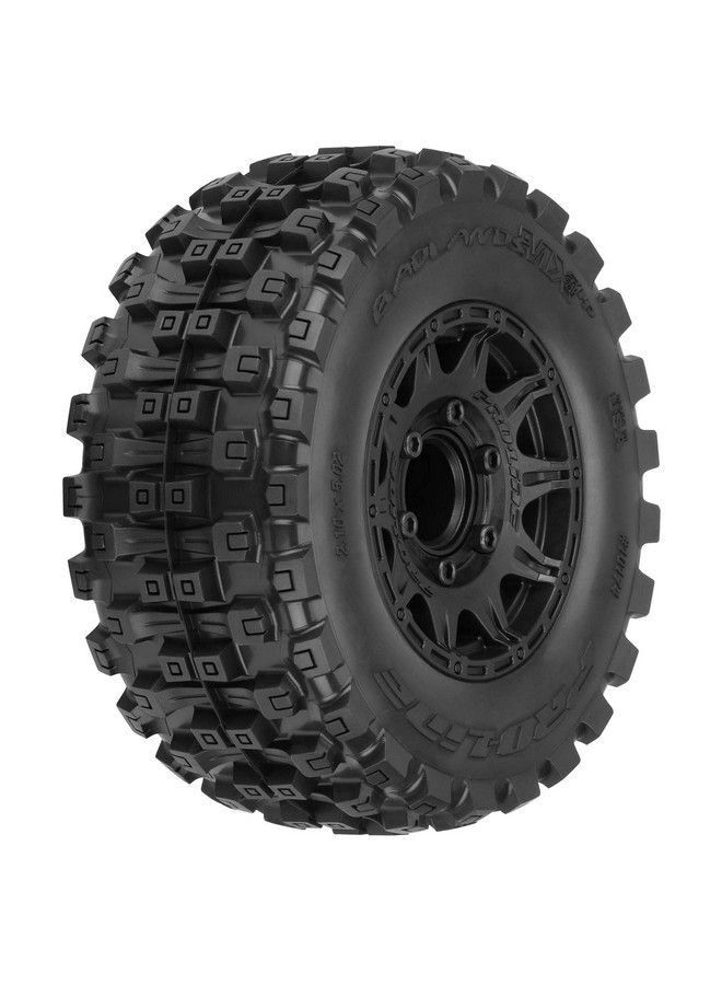 Pro-line Racing 1/10 Badlands Mx28 Belted F/R 2.8" Mt Tres Mounted 12Mm Blk Raid 2 Pro1017410 - Image 1