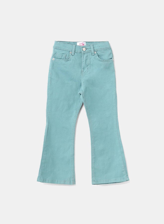 سي إن جينز وير كيدز بنات السراويل الفيروزية الصيفية للبنات - Image 1