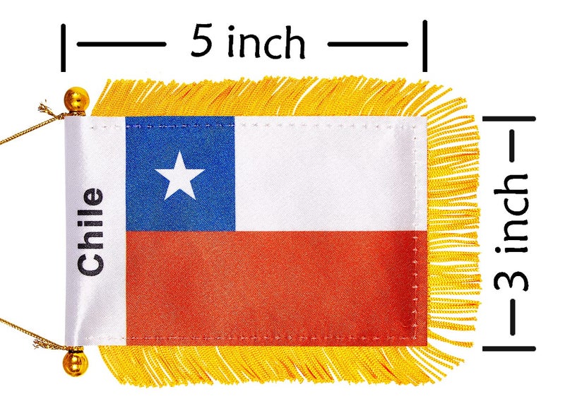WXTWK National car window hanging flag (Chile) - Image 2