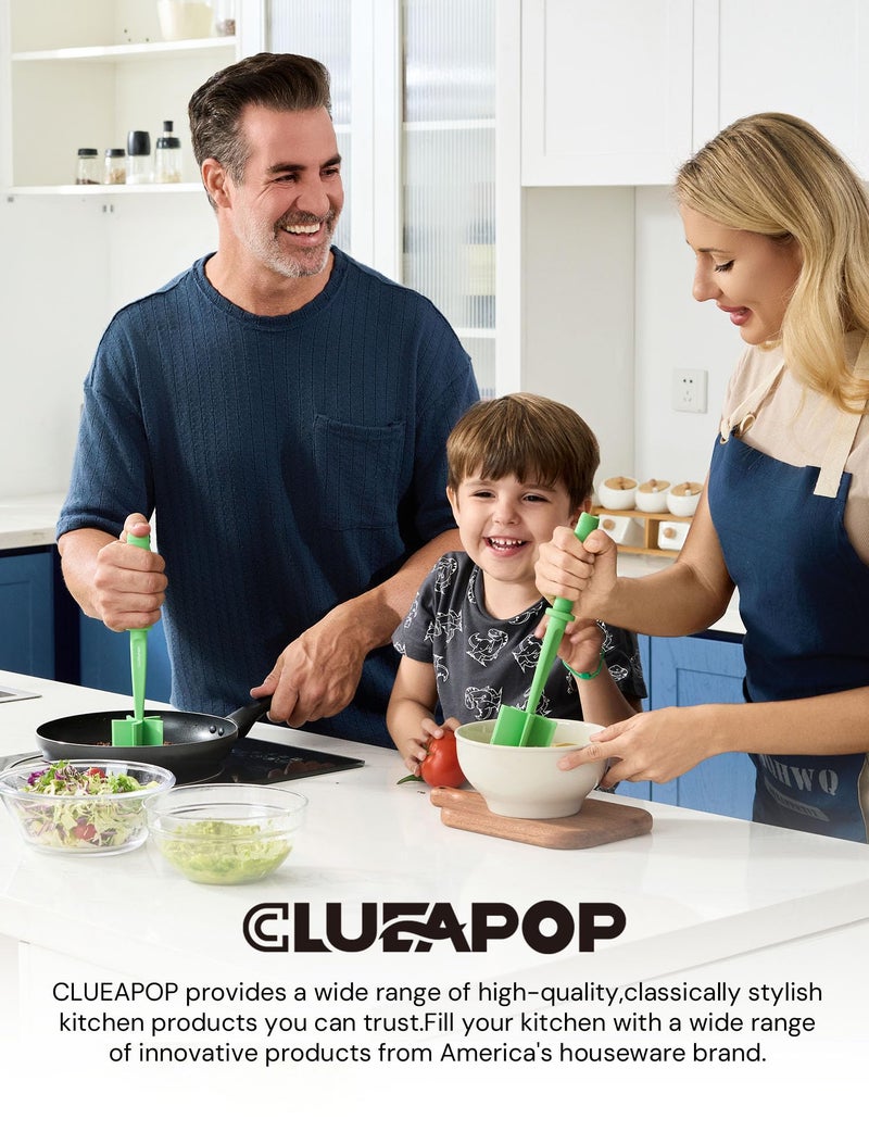 CLUEAPOP Heat Resistant Nylon Meat Chopper and Potato Masher, Safe for Non-Stick Cookware, 11-Inch,Heat Resistant Meat Masher for Hamburger Meat, Ground Beef Smasher, Potato Masher Tool - Image 2