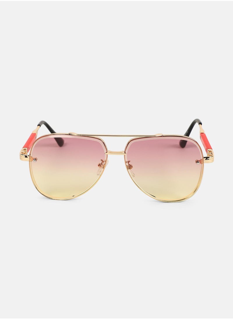 Haute Sauce - Polarized Full Rim Aviator Sunglasses For Women - Image 1