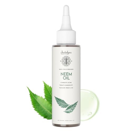 Indulgeo Essentials 100% Cold Pressed Pure Herbal Neem Oil For Skin & Hair|Prevent Dandruff, Lice, Various Scalp Fungal Infections & Supports Skin'S Immunity| Neem Oil For All Skin & Hair Types- 100 ml - Image 1