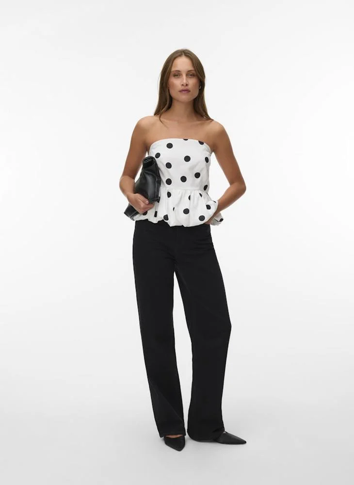 Vero Moda  Bubble Hem Bandeau Top for Women | Best Price UAE