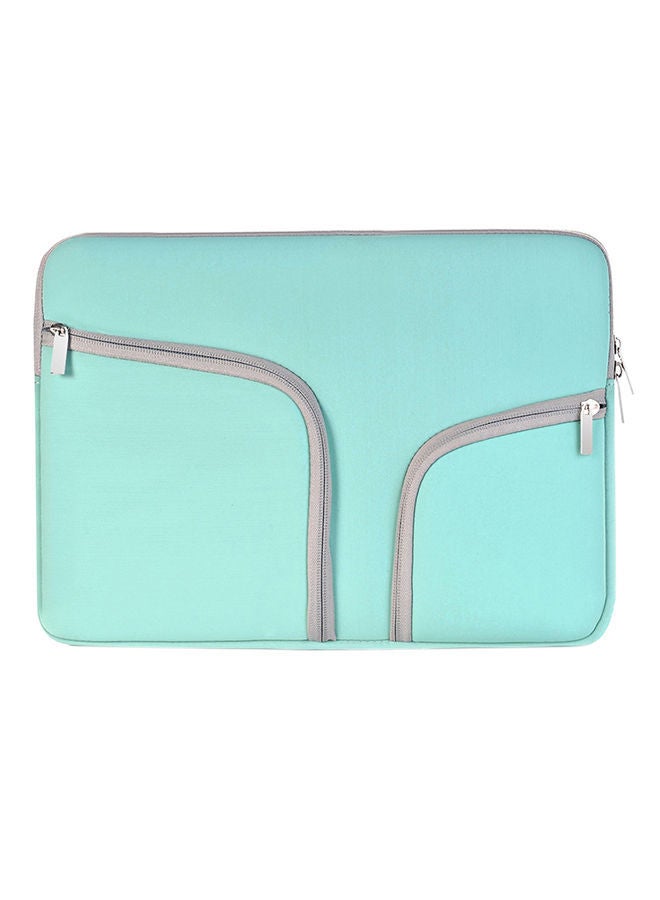 NIBEMINENT Protective Double Zipper Laptop Sleeve Bag for MacBook Air 13 /Pro Retina 13.3 Aqua Blue  - Image 1
