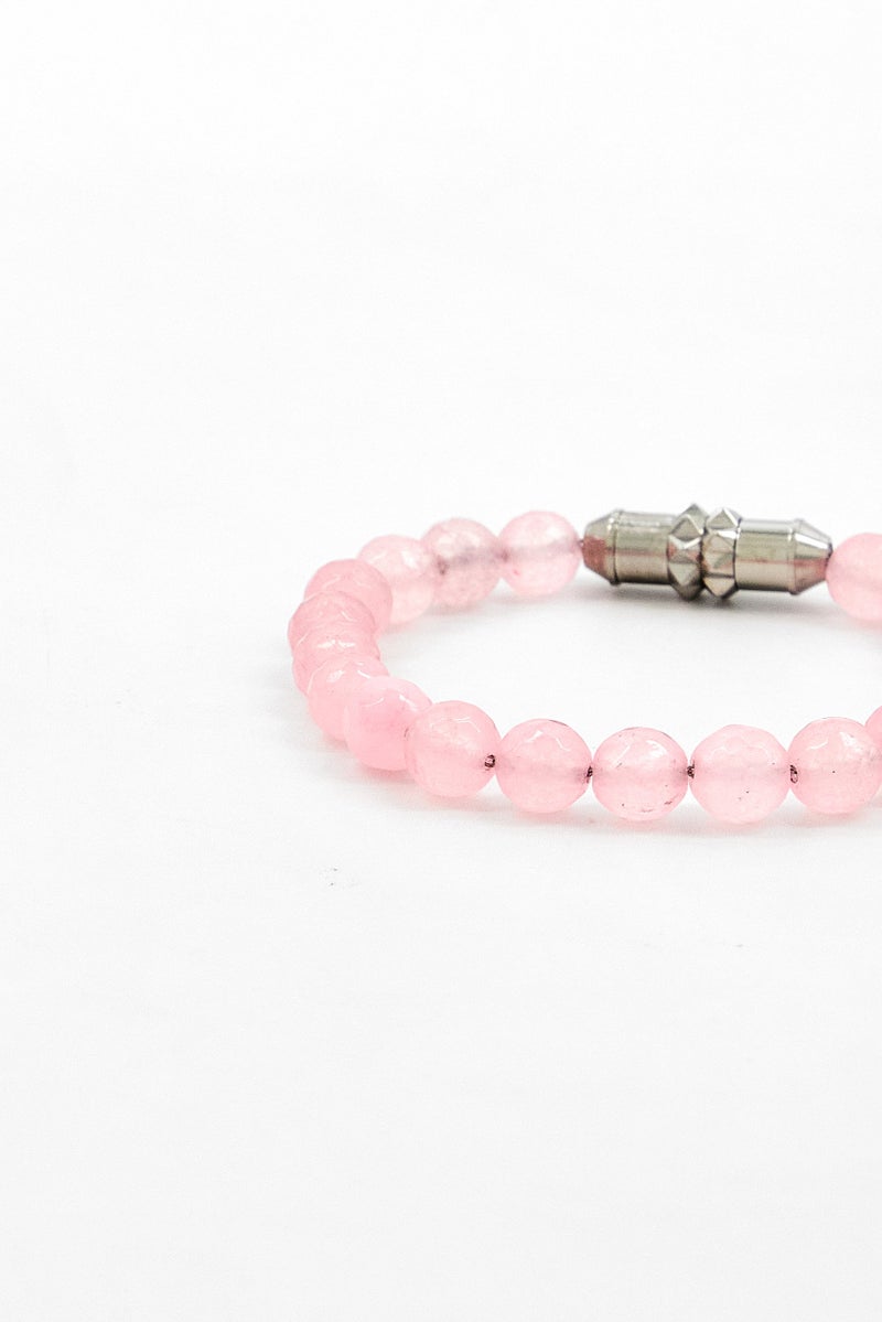 POLICE Women Glass Beaded Fashionable Bracelet,  Pink  - Image 4