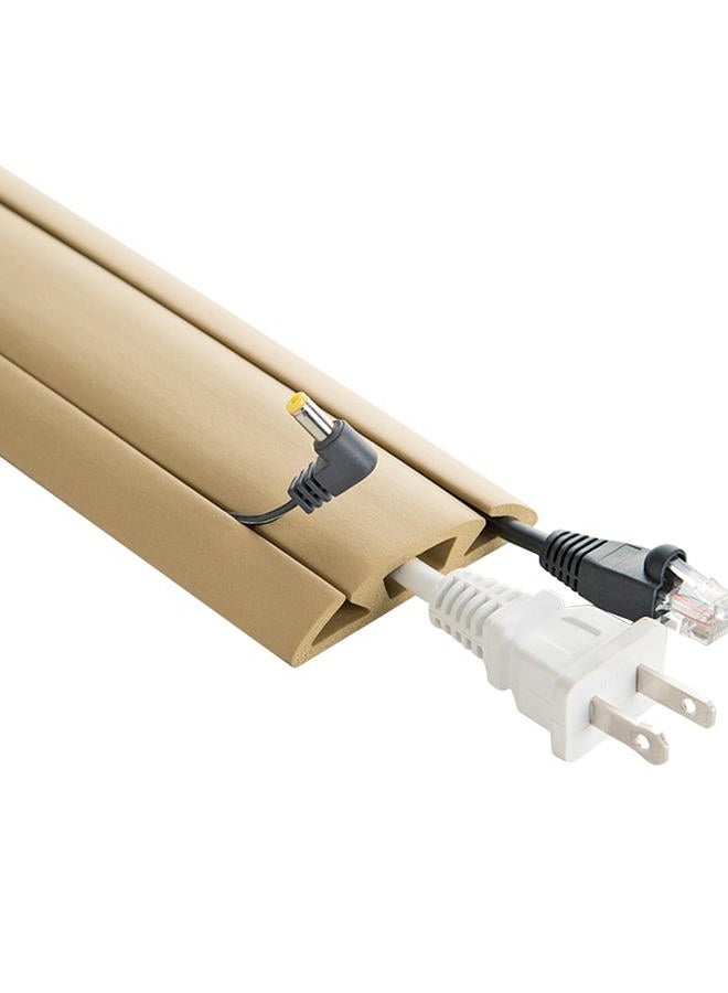 UT Wire UTW-CP1501-BG 15-Feet Cord Protector with 3-Channels, Beige - Image 1
