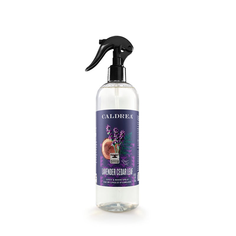 Caldrea Linen And Room Spray Air Freshener, Made With Essential Oils, Plant-Derived And Other Thoughtfully Chosen Ingredients, Lavender Cedar Leaf Scent, 16 Oz - Image 1