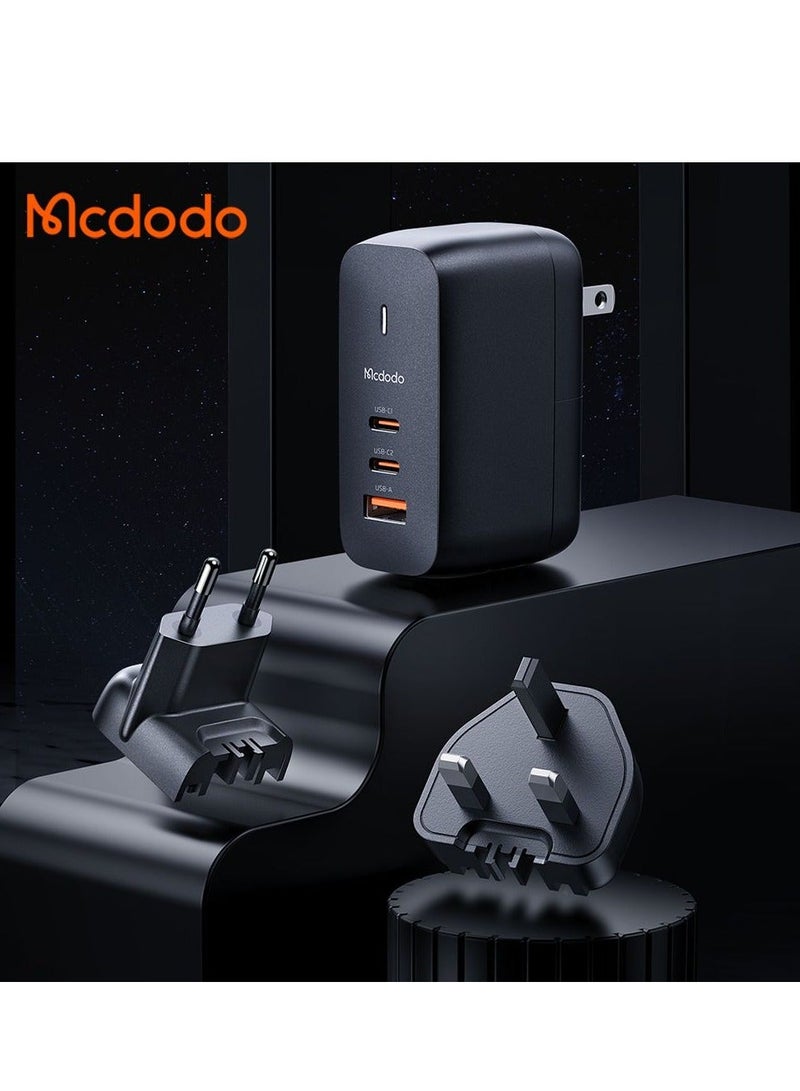 Mcdodo شاحن سفر سريع 65 واط مع ثلاث منافذ + كابل USB-C إلى USB-C 60 واط بطول 2 متر - Image 4