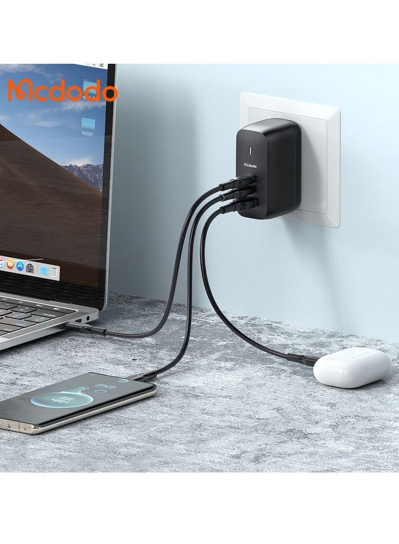 Mcdodo شاحن سفر سريع 65 واط مع ثلاث منافذ + كابل USB-C إلى USB-C 60 واط بطول 2 متر - Image 2