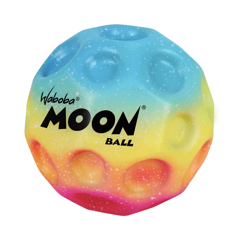 Waboba The Original Moon Ball - Hyper Bouncy Ball - All Ages Extreme Bounce and Fun - Perfect for Active Play and Outdoor Games - Rainbow - Image 1