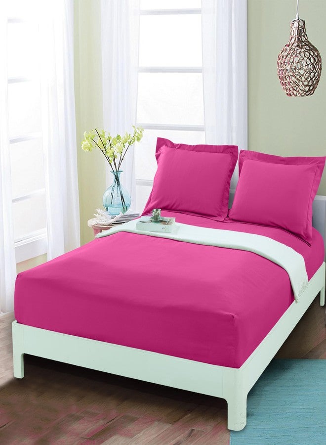 Mocassi California King Fitted Sheet - Deep Pocket Cooling Sheets up to 16 inch - Hotel Luxury 1800 Premier - Softest Sheet - Wrinkle Resistant - 1 Single Bottom Fitted Sheet, Cali King, Hot Pink - Image 1