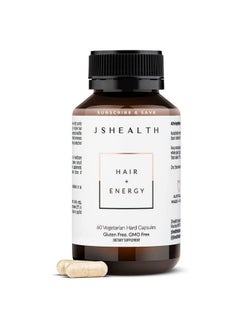 Vitamins Hair And Energy Formula Hair Growth Vitamins; Hair Vitamins For Women And Men; Zinc And Iodine Hair Supplements For Hair Growth; Hair Loss Supplements; (60 Capsules)