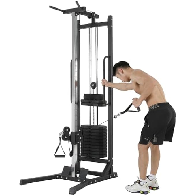 rayihni Single Side Adjustable Pulley Multifunctional Trainer Mr-A5, Home Gym Equipment With High And Low Pulley System For Lat Pulldowns And Seated Cable Row, Cable Fly Machine - Image 2
