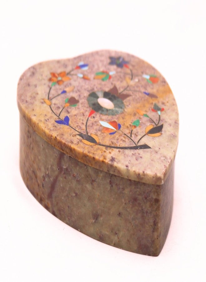 SANDSTERS VR SOURCING Heart Shape Marble Trinket Box Inlay Work Utility Box|Jewelry Box| Jewelry Organiser for Home Decor - Image 4