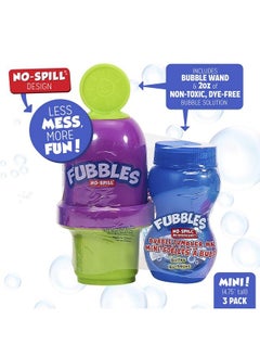 FUBBLES Bubbles No Spill Bubble Tumbler ; Bubble Toy For Babies Toddlers And Kids ; Includes 6Oz Bubble Solution And Bubble Wand (Tumbler Colors May Vary)  - Image 3