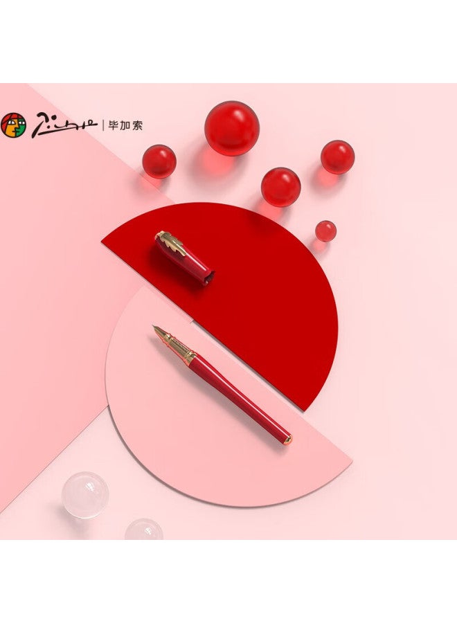 Pimio Pen Signature Pen Financial Special Fine 0.38mm Graduation Gift For Women Business Office Gift Adult Student Calligraphy Practice Erin Series 986 Crimson - Image 1