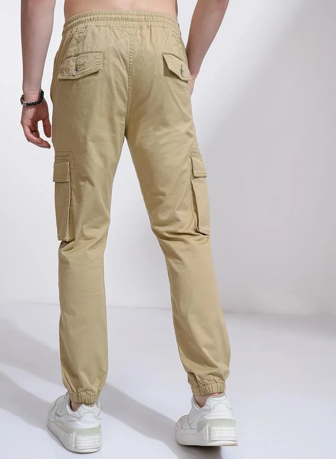 HIGHLANDER HIGHLANDER Mid Rise Slim Fit Joggers Trousers