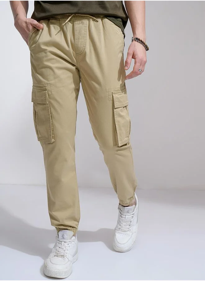 هاي لاندر Mid Rise Slim Fit Joggers Trousers