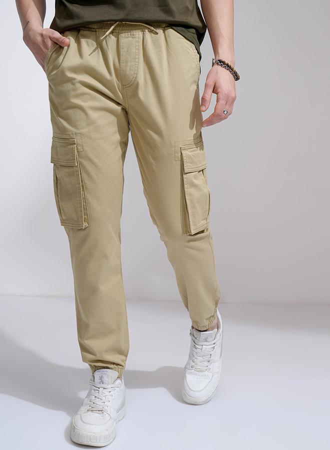 HIGHLANDER Mid Rise Slim Fit Joggers Trousers - Image 1