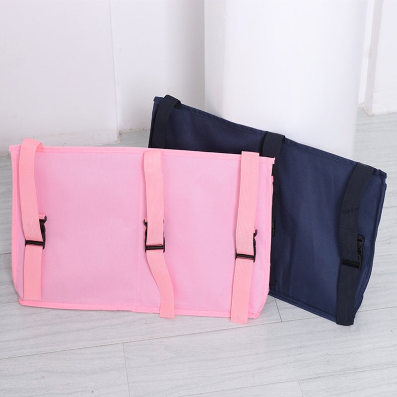 Bedside Storage Pouch Multi-pockets Storage Multifunctional Changing Bag Sundries Organizer for Dormitory Bed Camper (Navy) - Image 2