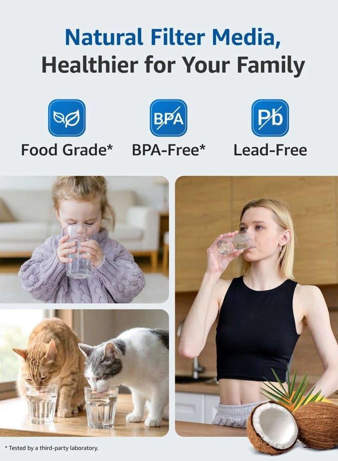 Maxblue RPWFE (with CHIP) NSF 401 Certified Refrigerator Water Filter, Replacement for GE® RPWFE, RPWF, WSG-4, WF277, GFE28GMKES, PFE28KBLTS, DFE28JSKSS, 4 Filters - Image 4