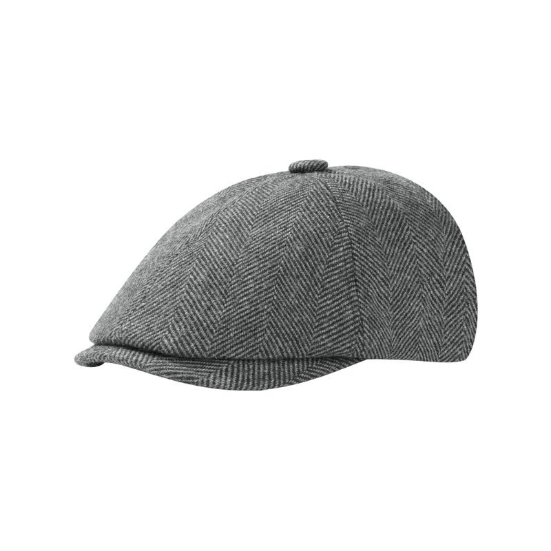 KUJUHA Wool Men's Newsboy Caps Flat Irish Cabbie Ivy Gatsby Newsboy Driving Hat Hunting Cap Winter Hat - Image 1