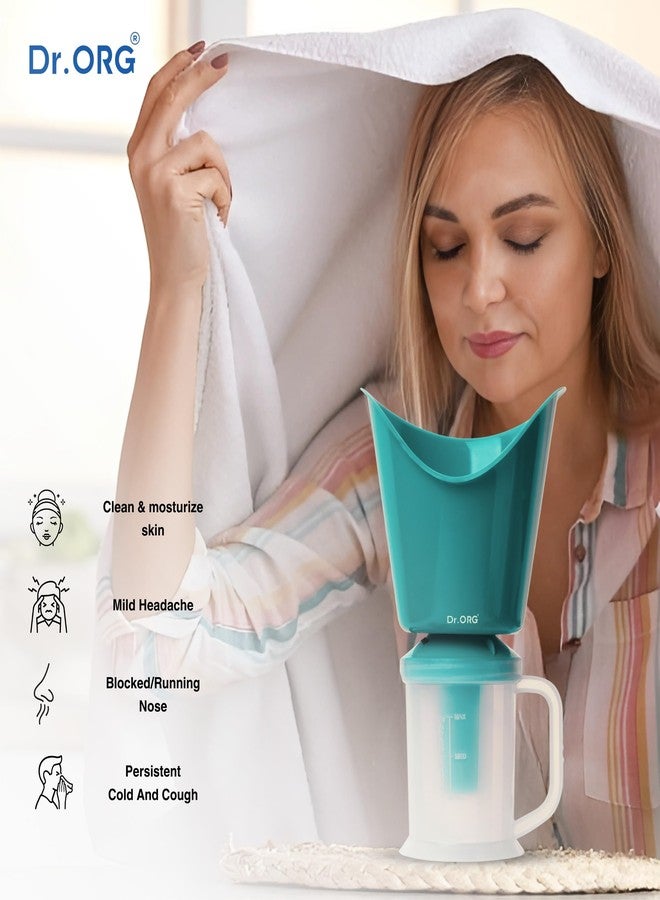 Dr. ORG Dr.ORG 2 in 1 vaporizer steamer for cough,cold and facial, inhaler & steamer for cold and cough, Facial Steamer,steam inhaler - GREEN - Image 3