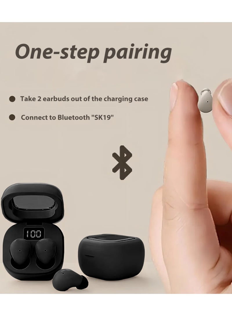 Bluetooth 5.3 Invisible Earbuds for Work and Sleep Ultra Small In-Ear Wireless Miniature Invisible Smallest Bluetooth Earbuds - Image 4