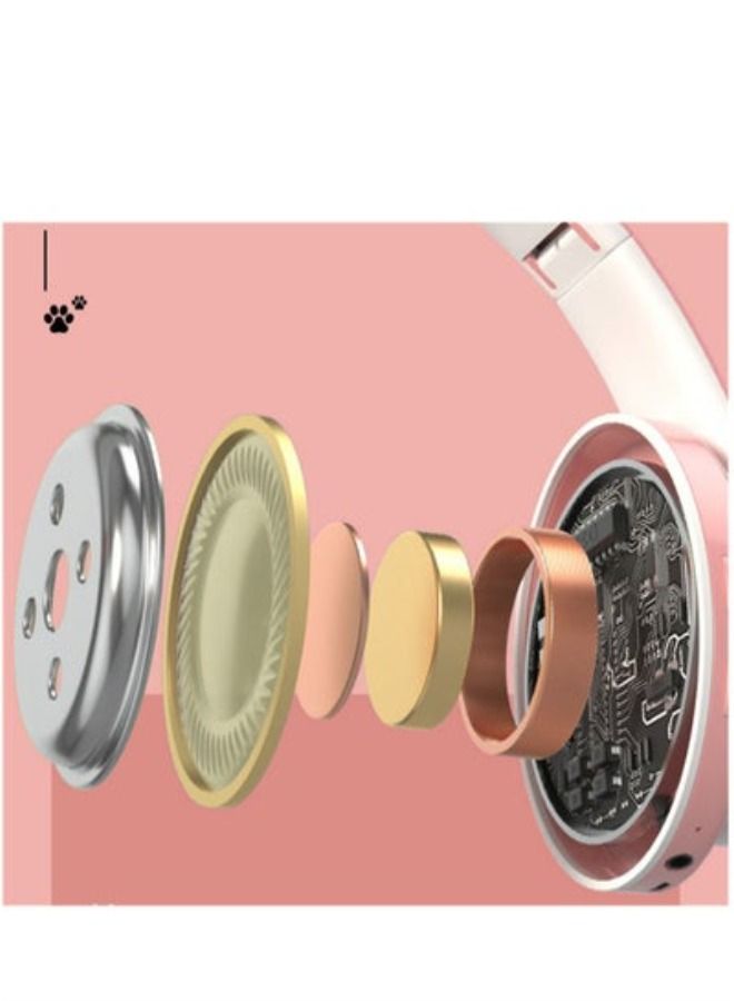 B39 Luminous Cat Ear Stereo Folding Card Music Game Headset - Image 4