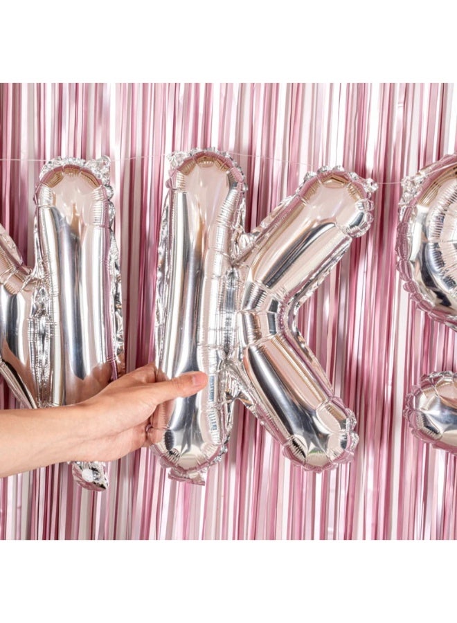 TOY GARDEN Giant Silver Letter K Balloon  Foil Helium Big Single Mylar Balloon Birthday Party Decoration Supply Baby Shower Event - Image 3