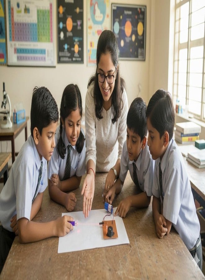 ESPtronics مجموعة أدوات مشروع علمي جاهز من ESPtronics لأجهزة إنذار الأمان بالليزر، نموذج عملي تعليمي STEM لطلاب الصف الثاني عشر. - Image 4