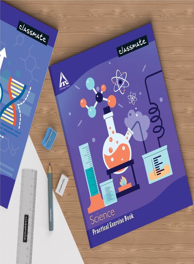 Classmate Practical Notebook - 26.5 X 21.5 cm, Hard Cover, 116 Pages, Single Line - Pack of 6 - Image 2