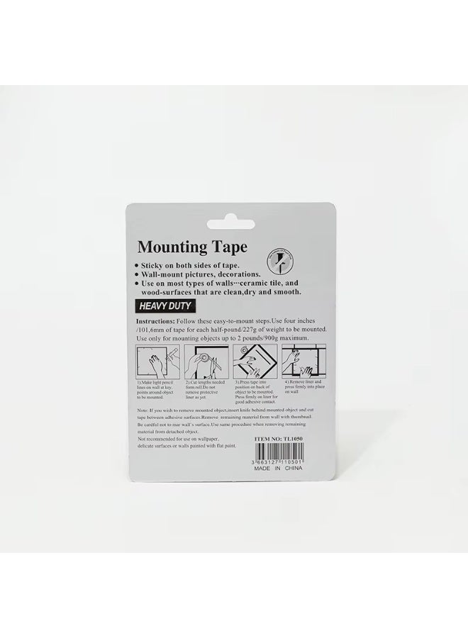 إيفرجرين شريط تعليق مزدوج الوجهين ثقيل التحمل فوم 15مم × 3م، يتحمّل حتى 2 رطل (1 كجم) - Image 2